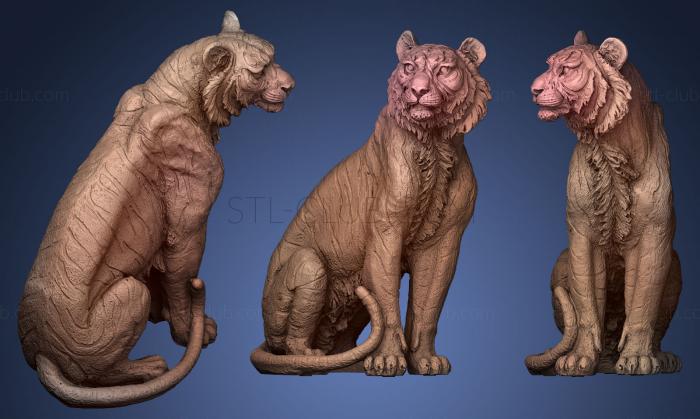 3D модель Золотой тигр (STL)